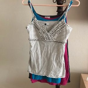 LOT: Camis ie banana republic, jcrew cardigan